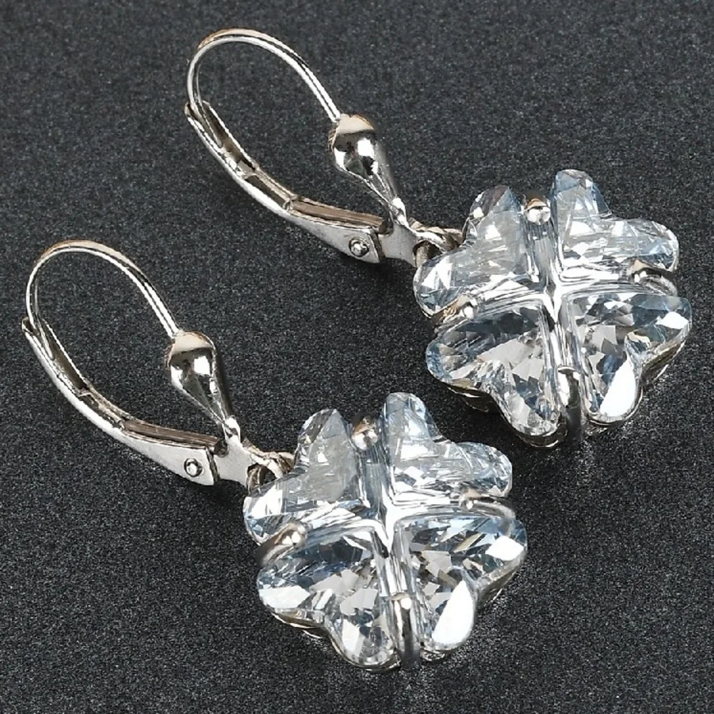 SWAROVSKI Blue Shade Crystal Earrings - Picture 2 of 10